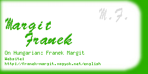 margit franek business card